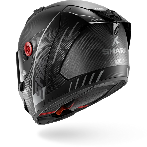 SHARK AERON SPEED-TECH Mat Carbon Anthra NEGRO Casco De Moto
