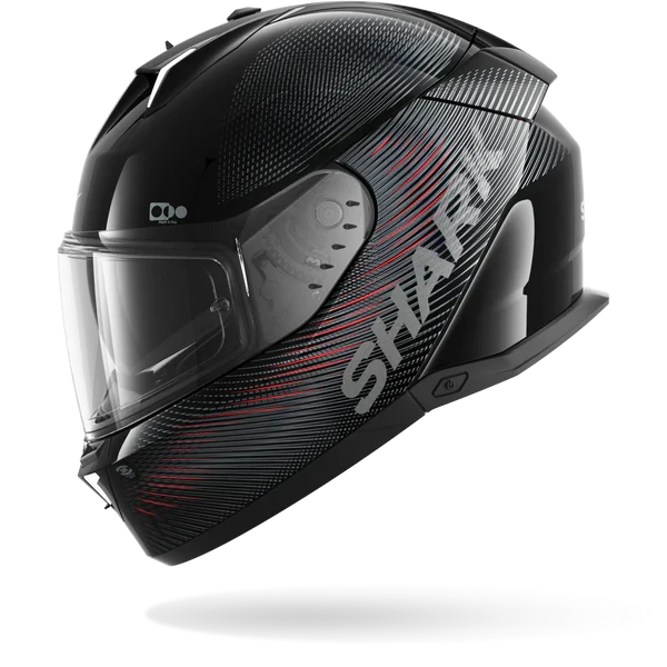 SHARK SKWAL i3 SP LYNE NEGRO Anthra Rojo Casco De Moto