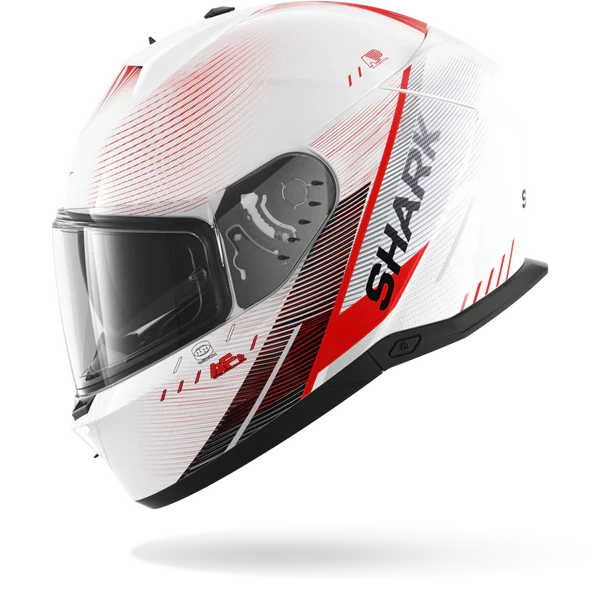 SHARK SKWAL i3 SPEED-TECH Blanco Rojo NEGRO Casco De Moto