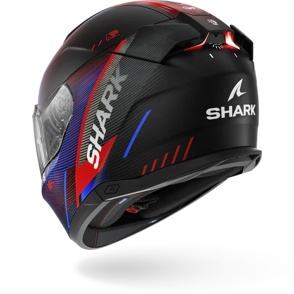 SHARK SKWAL i3 SPEED-TECH Mat NEGRO Rojo Azul Casco De Moto