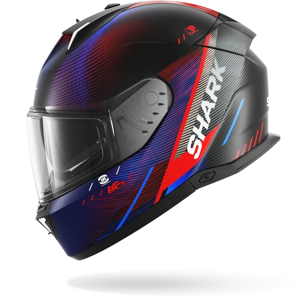 SHARK SKWAL i3 SPEED-TECH Mat NEGRO Rojo Azul Casco De Moto