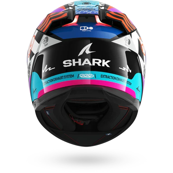 SHARK SKWAL i3 SPEED-FANCY NEGRO Blanco Naranja Casco De Moto