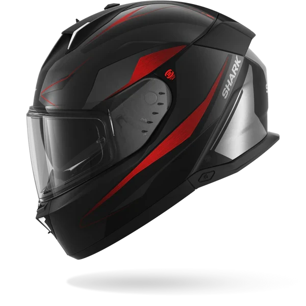 SHARK SKWAL i3 MEKARIUM Mat NEGRO Anthra Rojo Casco De Moto