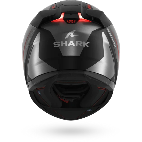 SHARK SKWAL i3 MEKARIUM Mat NEGRO Anthra Rojo Casco De Moto
