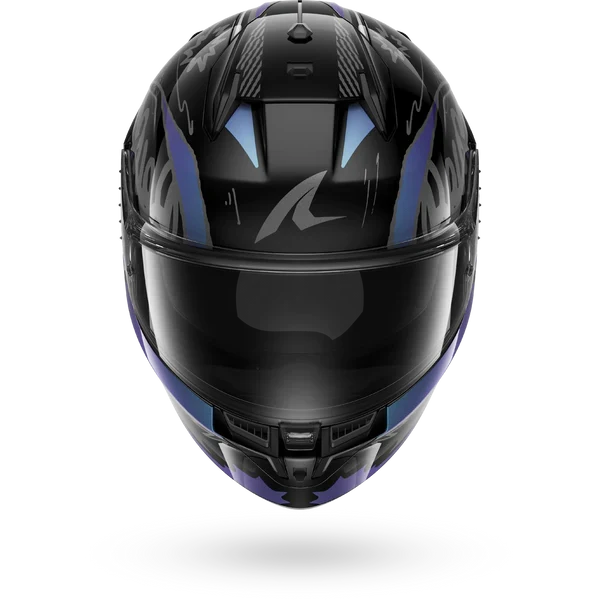 SHARK D-SKWAL 3 STREETRUSH NEGRO Green Chrome Casco De Moto