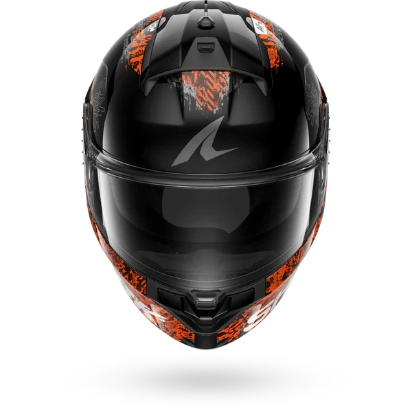 SHARK RIDILL 2 SPEED-VIB NEGRO Anthra Naranja Casco De Moto