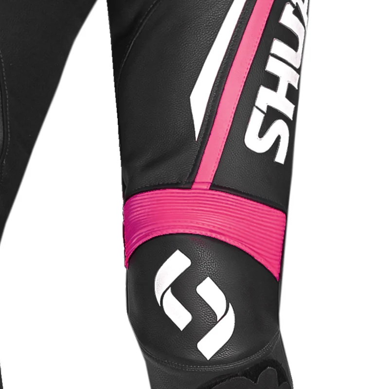 SHUA INFINITY 1PC MONO DE MOTO MUJER NEGRO BLANCO ROSA