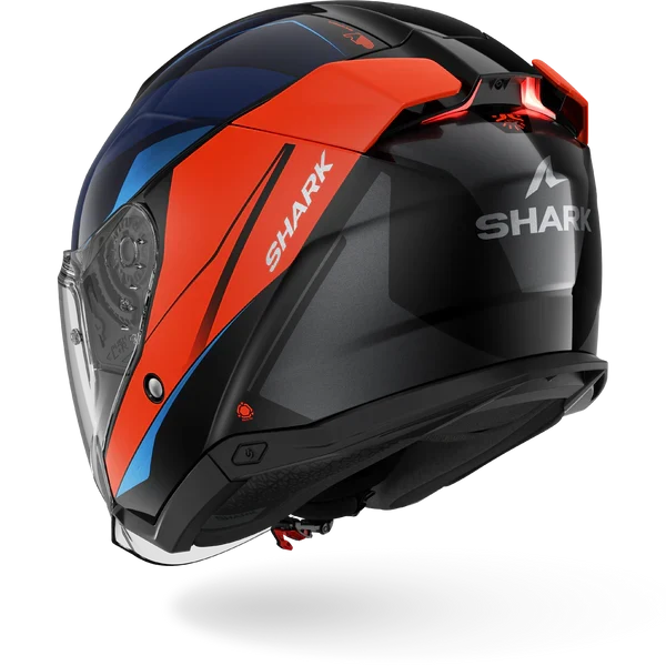 SHARK SKWAL i3 JET MEKARIUM NEGRO Chrom Naranja Casco De Moto