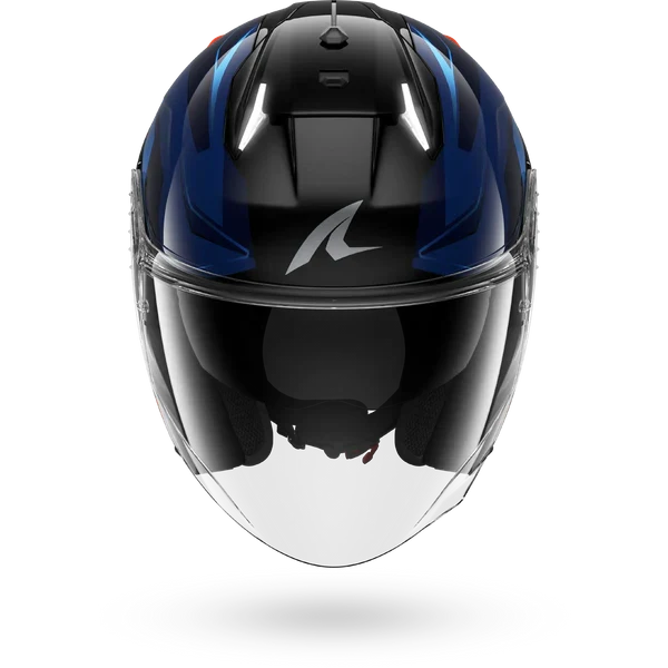 SHARK SKWAL i3 JET MEKARIUM NEGRO Chrom Naranja Casco De Moto
