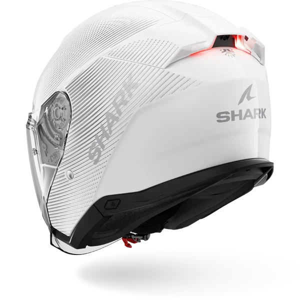 SHARK SKWAL JET SP LYNE Blanco Plata Plata Casco De Moto