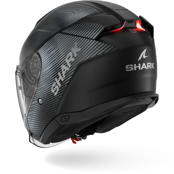 SHARK SKWAL JET SP LYNE Mat NEGRO Anthra Anthra Casco De Moto