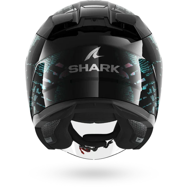 SHARK SKWAL JET REPTAIA NEGRO Violeta Glitter Casco De Moto