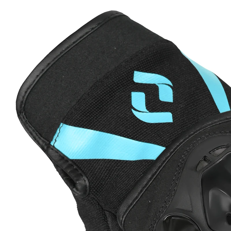 SHUA SHOT GUANTES DE MOTO TEXTILE MUJER NEGRO TURQUESA
