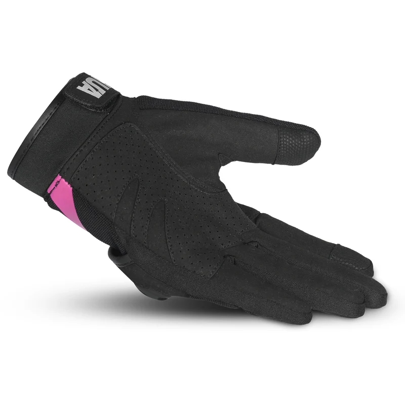 SHUA SHOT GUANTES DE MOTO TEXTILE MUJER NEGRO ROSA