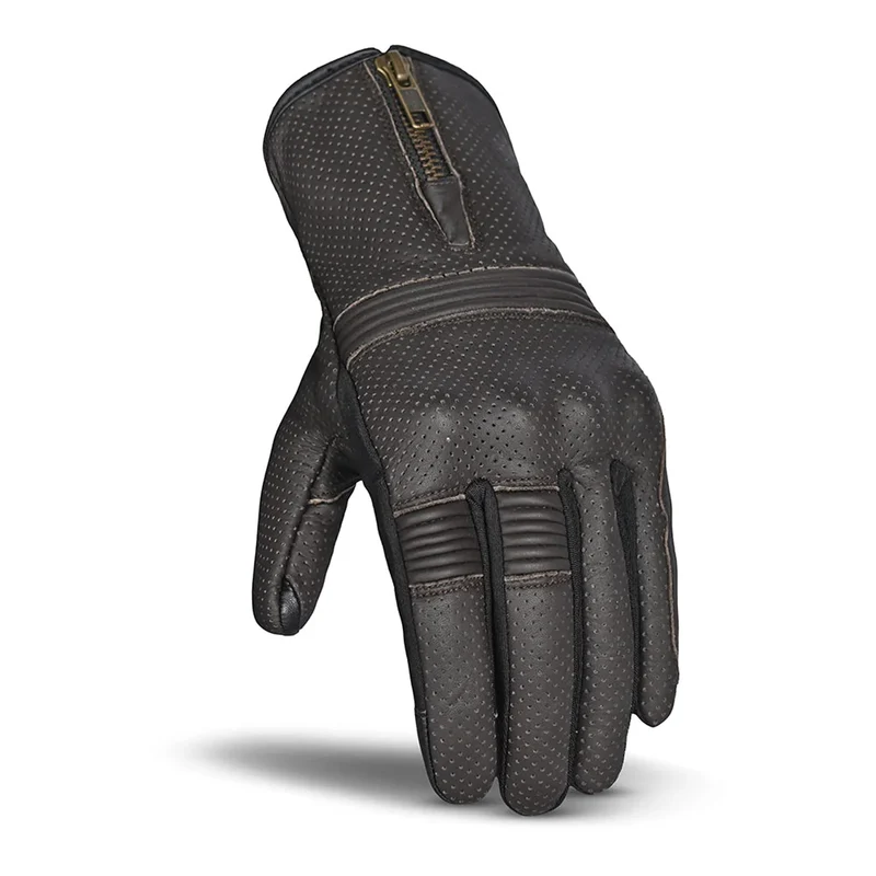 BELA IMPACT GUANTES DE MOTO DE MUJER PIEL MARRON