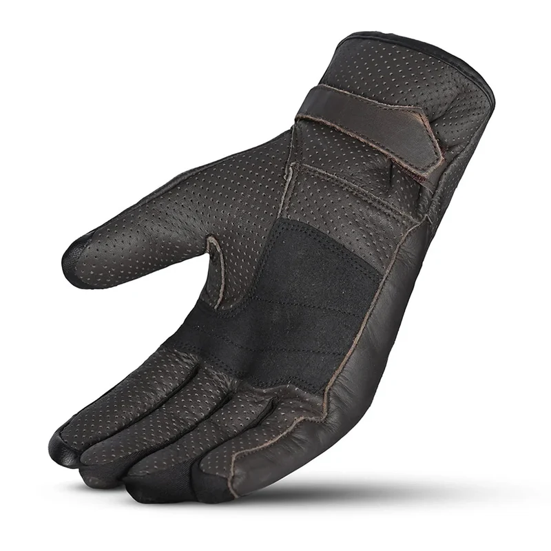 BELA IMPACT GUANTES DE MOTO DE MUJER PIEL MARRON