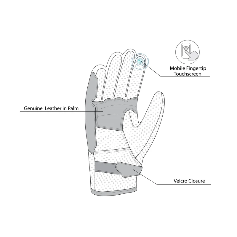 BELA IMPACT GUANTES DE MOTO DE MUJER PIEL MARRON