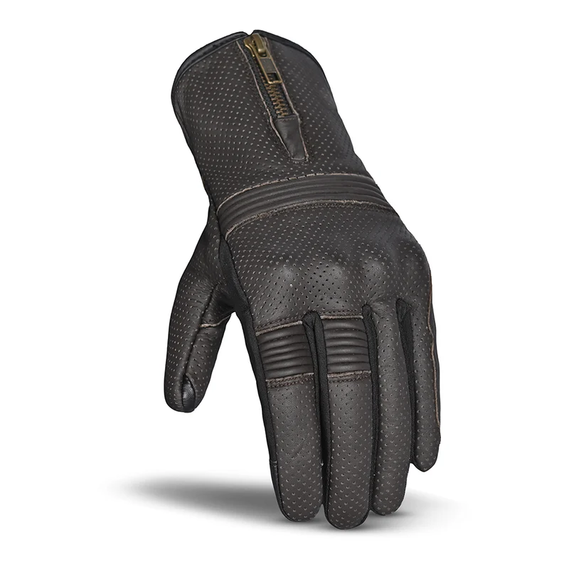 BELA IMPACT GUANTES DE MOTO PIEL MARRON