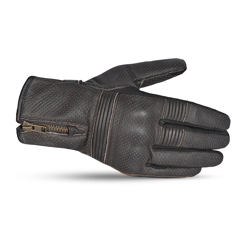 BELA IMPACT GUANTES DE MOTO PIEL MARRON