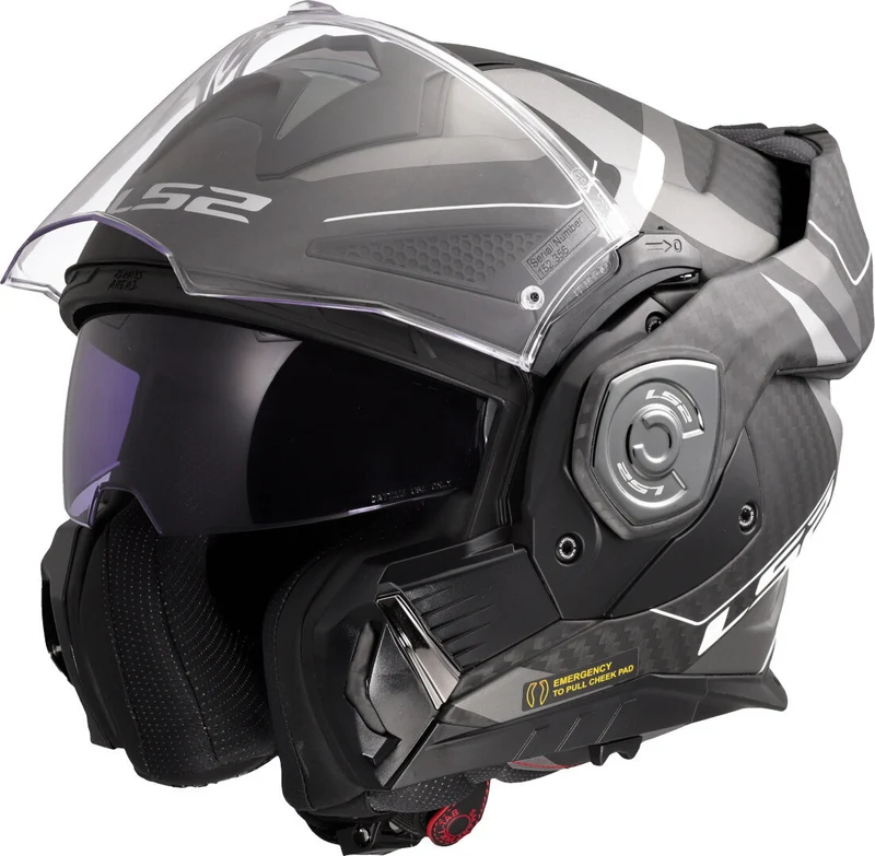 LS2 FF901 Advant X C HORIZON MODULAR PLATA GRIS