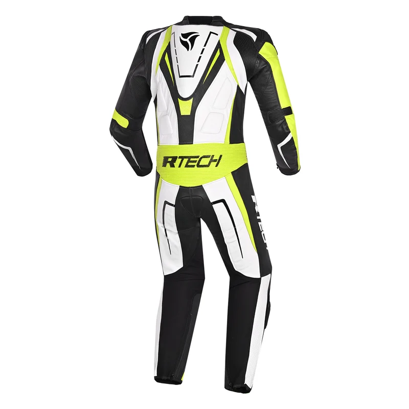 R-TECH DEFENDER GP 1 PC MONO DE MOTO BLANCO NEGRO AMARILLO FLOU