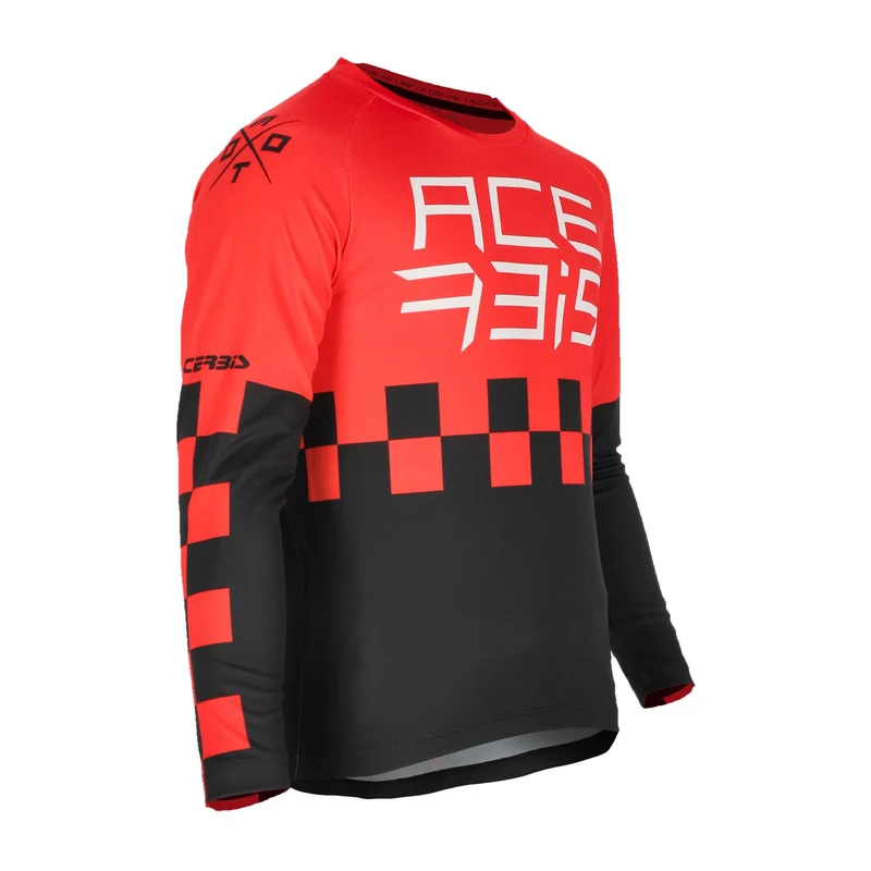 ACERBIS CAMISETA MX J-KID ONE ROJO NEGRO