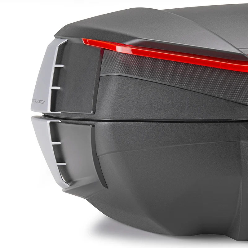 GIVI MALETA MK 49L V49/ARIA. NEGRO BASE. CATADIOPTRICO AHUMADO-COVER NEGRA- ALETA LATERAL NEGRA