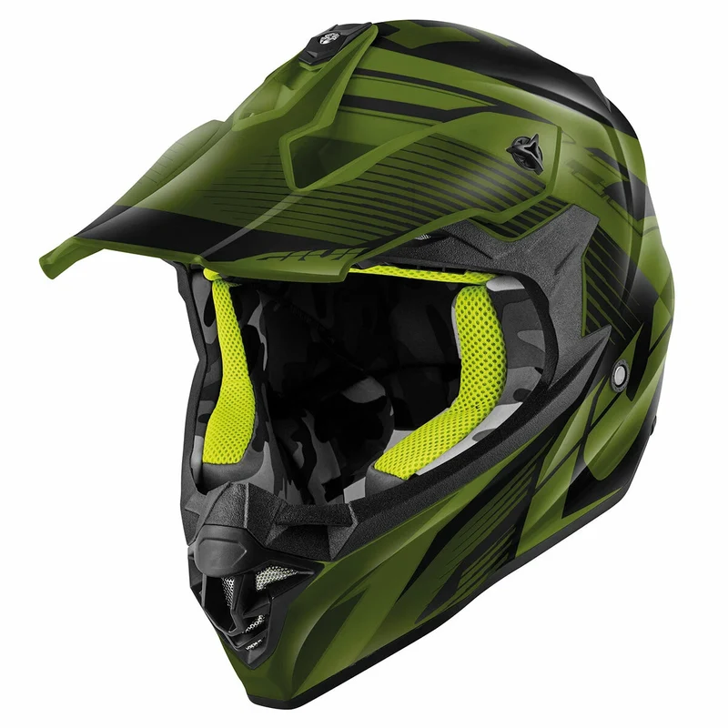 GIVI 60.1 FRESH CASCO DE MOTOCROSS NEGRO/VERDE MARINO