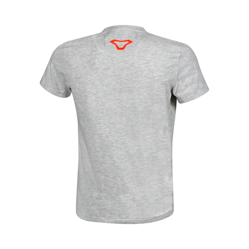 MACNA Logo Hombre Camisa Blanca Naranja