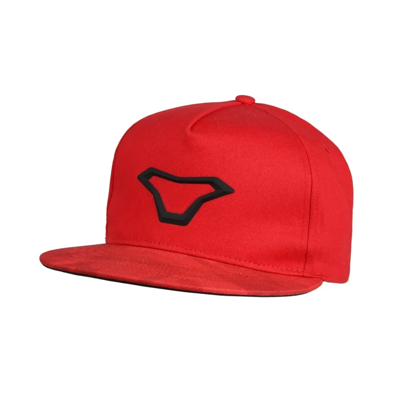 MACNA Snapback Gorra Logo 3D Rojo Negro