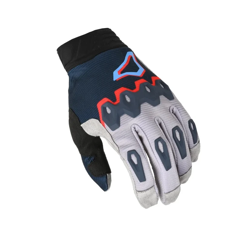 MACNA CHAMELEON 1 MX HOMBRES GUANTES MOTOCROSS GRIS AZUL ROJO