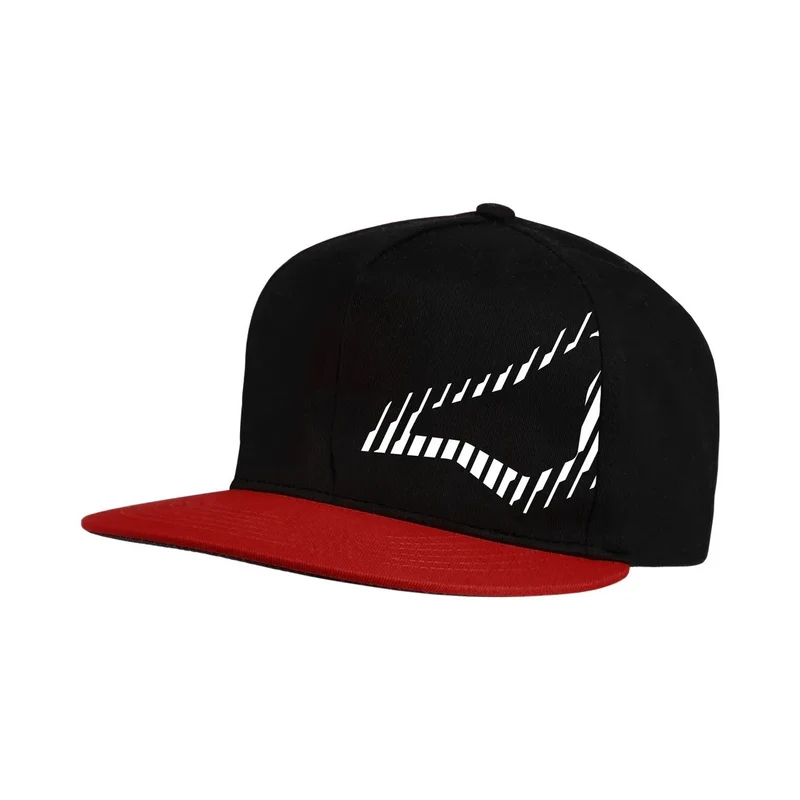 MACNA Snapback Gorra Logo Lateral Rojo Negro