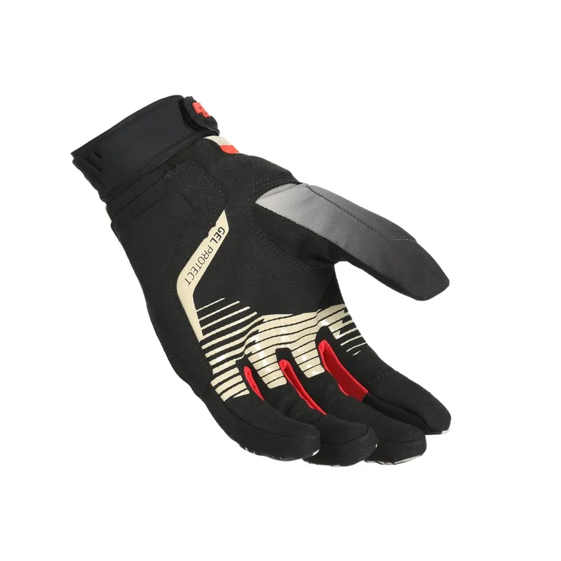 MACNA LITHIC Guantes Turismo De Motociclismo Negro Marrón Rojo