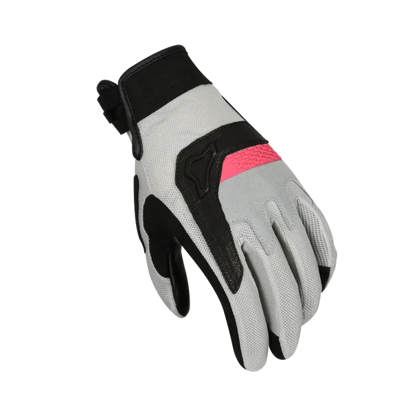MACNA CONGRA Señoras Moto Aventura Turismo Guantes Gris Rosa