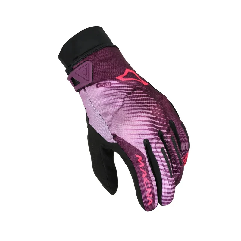 MACNA CREW RTX MUJERES GUANTES MOTO IMPERMEABLE NEGRO MORADO