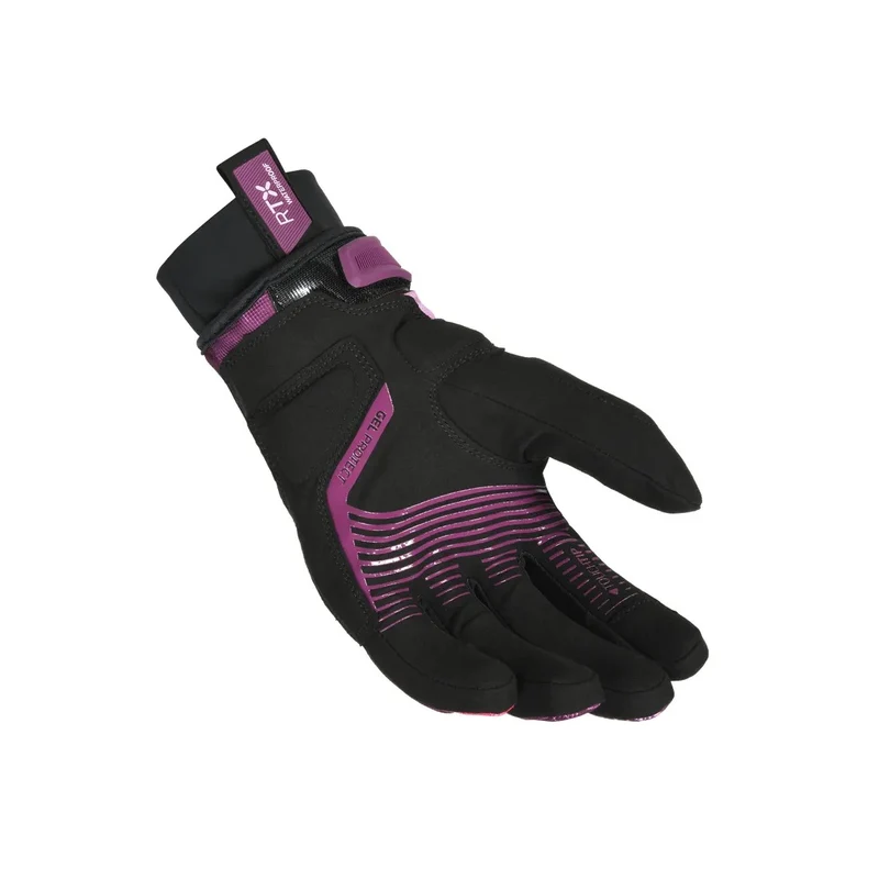 MACNA CREW RTX MUJERES GUANTES MOTO IMPERMEABLE NEGRO MORADO