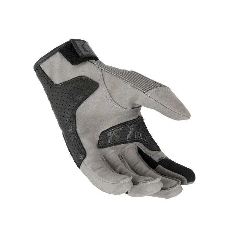 MACNA Sperrow Hombre Motocicleta Cuero Guantes Negro Gris Topo