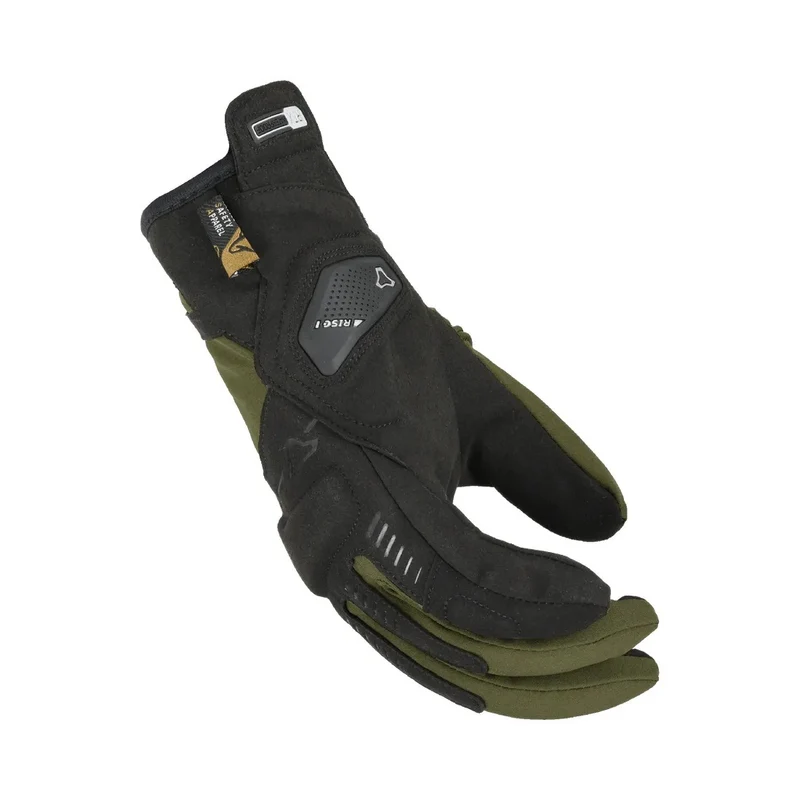 MACNA DIM RTX SEÑORAS GUANTES MOTO CALEFACTABLES VERDE OLIVA NEGRO