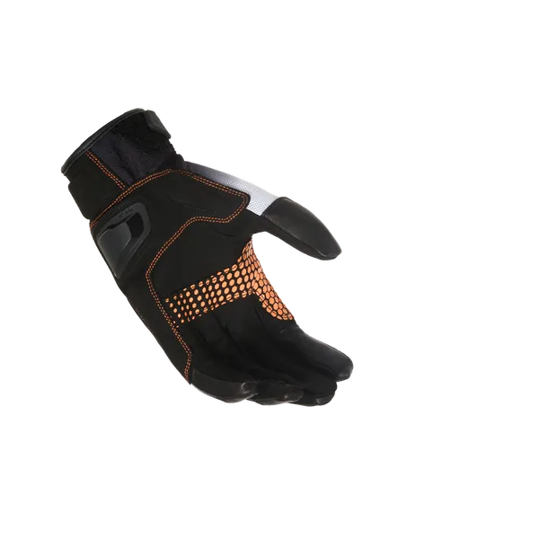 MACNA JUGO Moto Cuero Deportes Guantes Negro Blanco Naranja