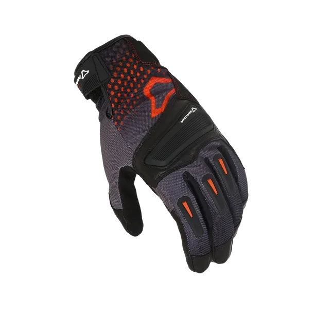 MACNA JUGO Moto Cuero Deportes Guantes Negro Rojo