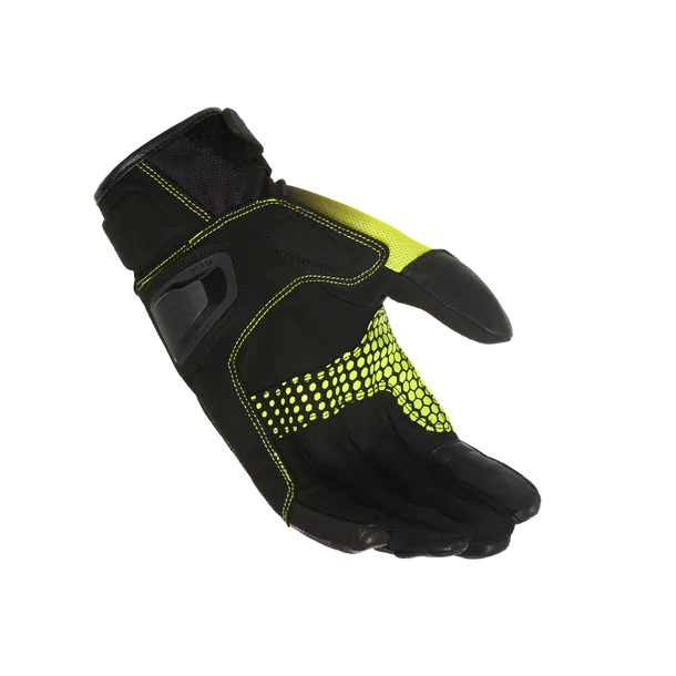 MACNA JUGO Moto Cuero Deportes Guantes Negro Amarillo