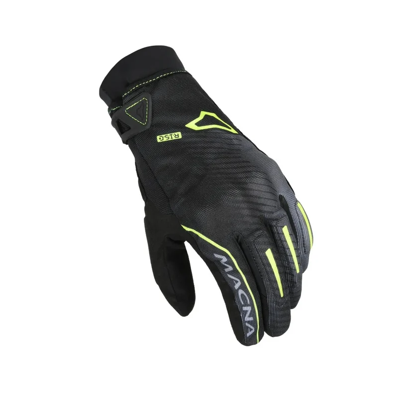 MACNA CREW RTX HOMBRES GUANTES MOTO IMPERMEABLE NEGRO AMARILLO FLUO