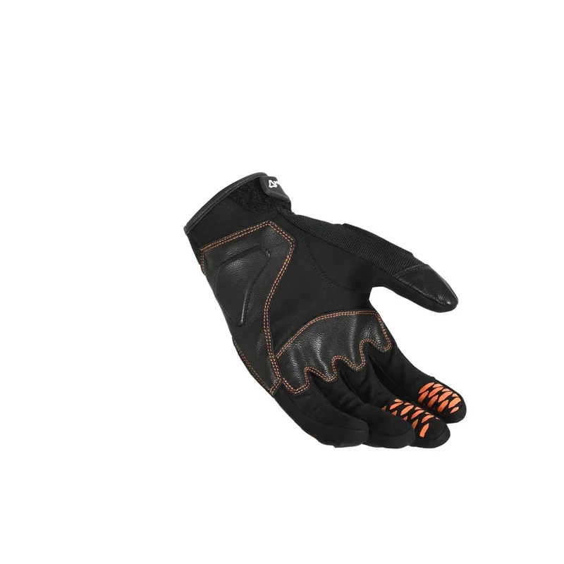 MACNA RIME HOMBRES GUANTES MOTO PERFORADO NEGRO GRIS OSCURO NARANJA
