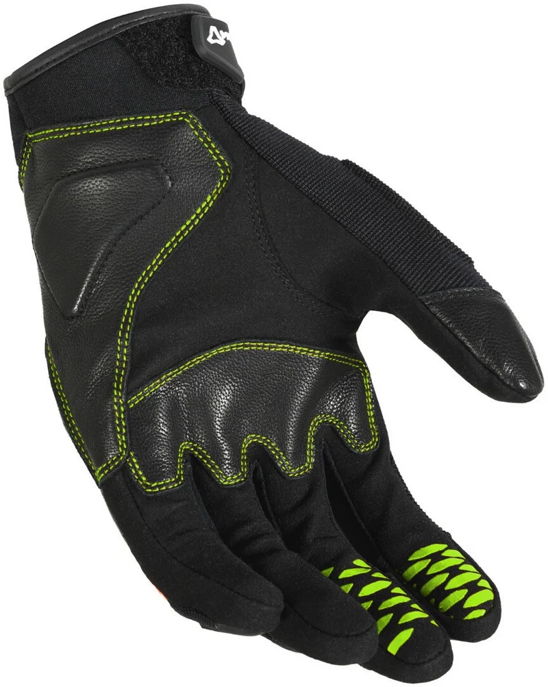 MACNA RIME HOMBRES GUANTES MOTO PERFORADO NEGRO AMARILLO