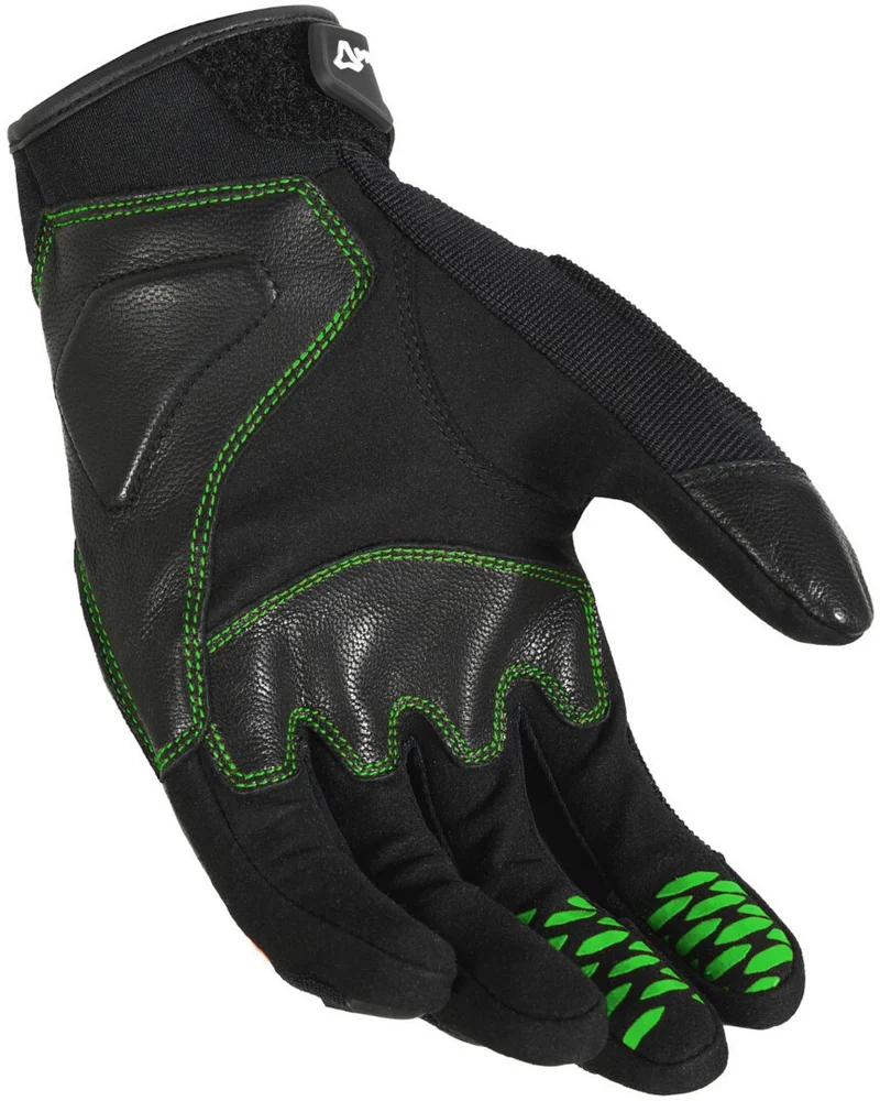 MACNA RIME HOMBRES GUANTES MOTO PERFORADO NEGRO VERDE