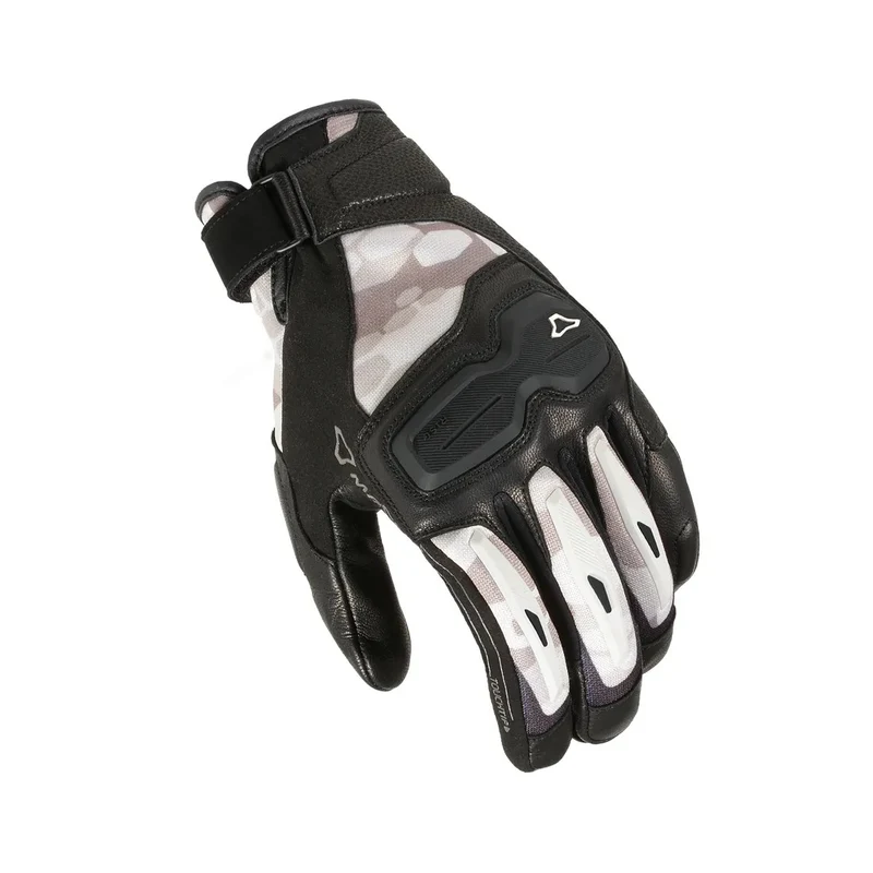 MACNA HAROS HOMBRES GUANTES MOTO ERGOTHUMB CAMUFLAJE NEGRO BEIGE