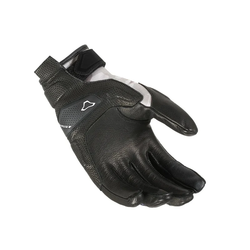 MACNA HAROS SEÑORAS GUANTES MOTO ERGOTHUMB NEGRO ESTAMPADO BEIGE