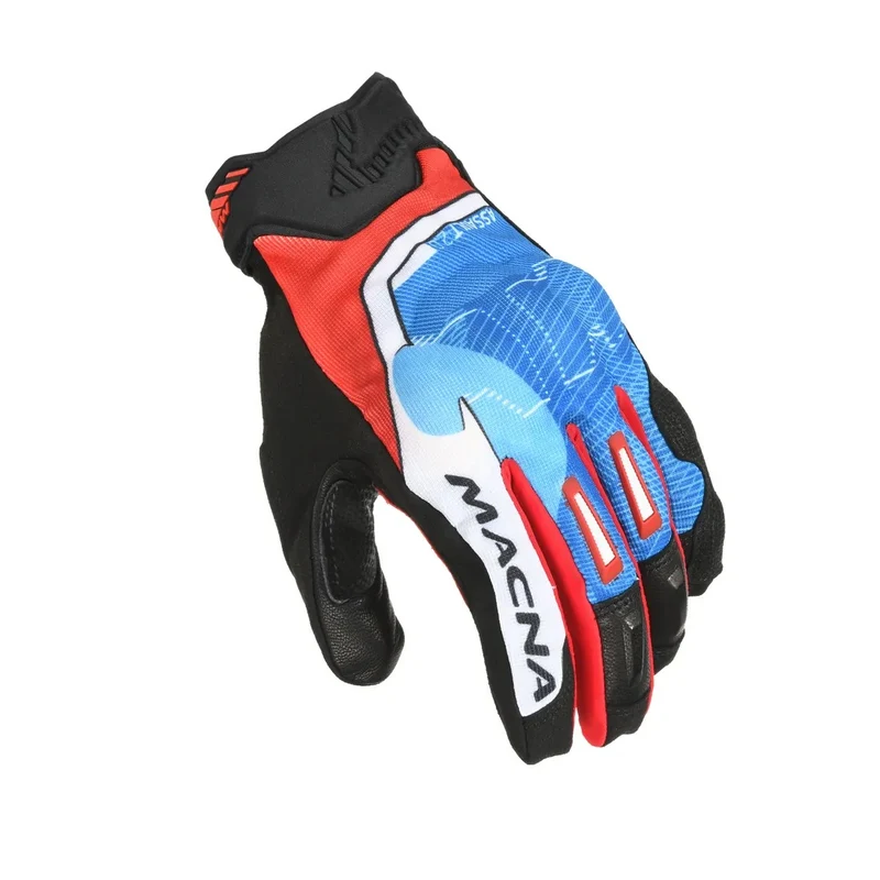 MACNA ASSAULT 2.0 HOMBRES GUANTES MOTO ERGOTHUMB ROJO AZUL