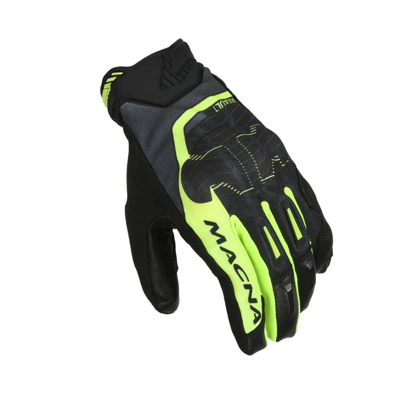 MACNA ASSAULT 2.0 HOMBRES GUANTES MOTO ERGOTHUMB NEGRO AMARILLO