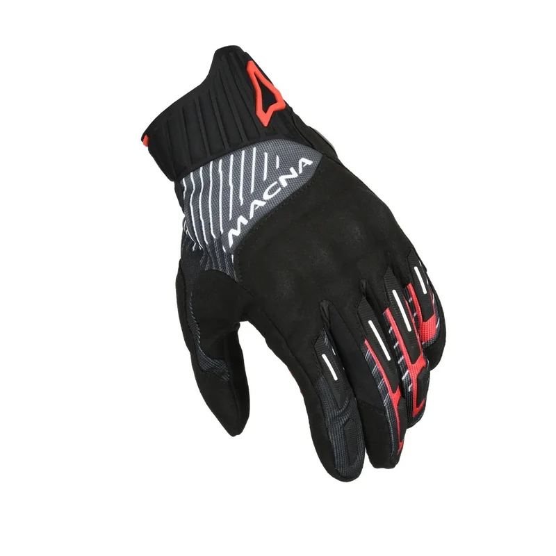 MACNA OCTAR 2.0 Guantes Motociclismo Aventura Negro Rojo Blanco